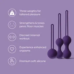 Набір вагінальних куль Кегеля Sensual Kegel Balls So Divine (Велика Британія) - мініатюра 8