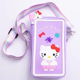 Сумочка-футляр для телефону Yiwu Hello Kitty силіконова на блискавці 17x9x2 см, бузковий HP-55-21V