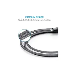 Дата кабель USB 2.0 AM to Lightning 1.8m Powerline Select+ Black Anker (A8013H11) - мініатюра 5