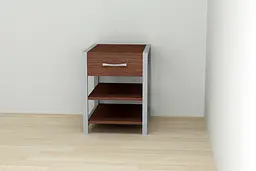 Тумба універсальна Ferrum-decor Вів'єн 1/2 50x41x40 сірий ДСП Венге 16мм (FRD-106185) - мініатюра 3