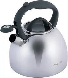 Чайник Whistling Kettle 2.7л зі свистком та скляною кришкою Kamille Ø20х23 см kuh0011104 - мініатюра 2