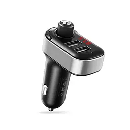 ФМ-модулятор XO BCC10 Smart Bluetooth MP3 +5V3.1A Car Charger Чорний/Сріблястий