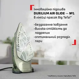 Праска Tefal Energy Power 1500 Вт 270 мл зелена (FV6884E0) - мініатюра 8