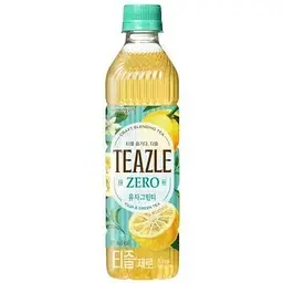 Чай корейський Woongjin Teazle Zero Yuja&Green tea з Юзу та зеленим чаєм без цукру 500 мл