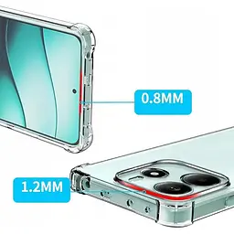 Панель BeCover Anti-Shock для Xiaomi Redmi Note 14 5G Clear (712786) - мініатюра 3