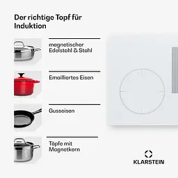 Індукційна варильна поверхня Klarstein Delicatessa 90 Slim Hybrid (10045613) - мініатюра 3