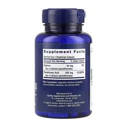 Пантотенова кислота, Pantothenic Acid 500 mg - 100 vcaps - мініатюра 2