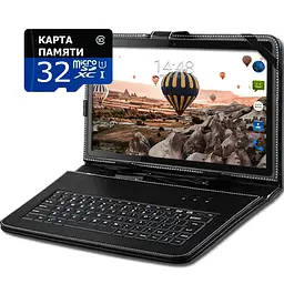 Планшет-телефон Adronix X1001 Matte Black LTE 2/32GB + Чохол-клавіатура + Карта пам'яті 32GB - мініатюра 2