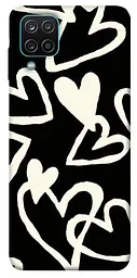 Чохол Demsky Black and white hearts для Samsung Galaxy A12