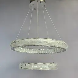 Люстра Linisoln 7976-60*40 метал, кришталь, акрил LED 80Вт 15-17м² 120-50см 60*40см - мініатюра 2