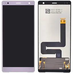 Дисплей Sony H8216 Xperia XZ2 /H8266 /H8276 /H8296 рожевий, Ash Pink, PRC