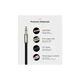 Кабель мультимедійний 3.5mm M to 2xRCA M 2.0m AV116 black Ugreen (10584) - мініатюра 6