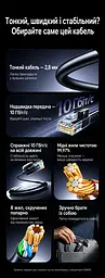 Мережевий кабель Ethernet UGREEN NW122 1 м патч-корд RJ45 штекер на RJ45 штекер Cat 6A до 10 Гбіт/с неекранований U/UTP діаметр кабелю 2,8 мм жили з чистої міді 500 МГц чорний (70332) - мініатюра 3