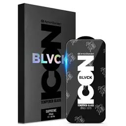 Скло захисне Armorstandart Supreme Black Icon Apple iPhone 17 / 16 Pro (ARM86399)
