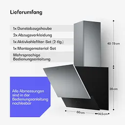 Витяжка Klarstein Verosteel Smart 60 см (10047367) - мініатюра 9