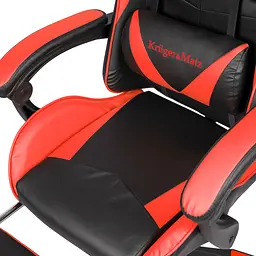 Крісло геймерське Kruger & Matz GX-150 з підставкою для ніг Red/Black - мініатюра 6