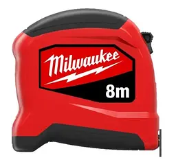 Рулетка SLIMLINE 8мх25мм з фіксатором змотування АБС-пластик Milwaukee hoz0013784