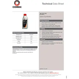 Трансмісійна олива Comma AQ3 AUTO TRANS FLUID 1 літр (AQ31L) - мініатюра 3