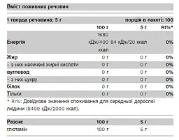 Амінокислота Глютамін 100% Glutamine - 500г Без смаку - мініатюра 2
