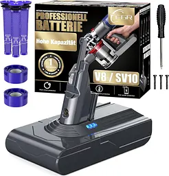 Посилений акумулятор EGR 7000 мА·год для Dyson V8 із комплектом фільтрів