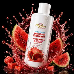 Лубрикант MyLove Aroma Series IntimMassage 2in1 Watermelon, 300 мл - мініатюра 2