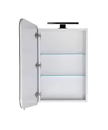 Дзеркальна шафа Мойдодир Сорренто Black 50 LED для ванної кімнати зі світильником - мініатюра 2