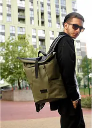 Чоловічий рюкзак Sambag RollTop X хакі 41 х 27 х 18 см (24320119m) - мініатюра 2