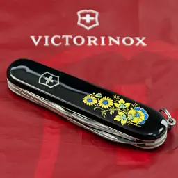 Ніж Victorinox Spartan Ukraine Black "Квіти" (1.3603.3_T1050u) - мініатюра 2