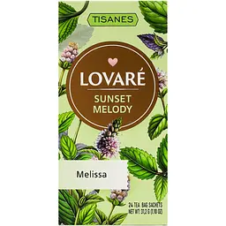 Чай Lovare Tisanes Sunset Melody з листя меліси 31.2 г (24 шт. х 1.3 г) - мініатюра 2