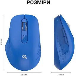 Миша OfficePro Wireless синя (M230С) - мініатюра 6