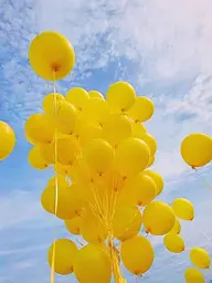 Кулька повітряна латексна 30 см (100) жовтий, матовий, IDEA7-DL-006 - мініатюра 5