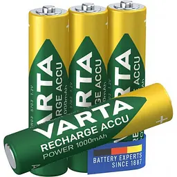 Акумулятори Varta Rechargeable Accu AAA 1000 mAh BLI 4 NI-MH R3 набір 4 штуки - мініатюра 3