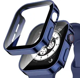 Захисний чохол зі склом Choice 2 для Apple Watch 45 мм Синій - мініатюра 3