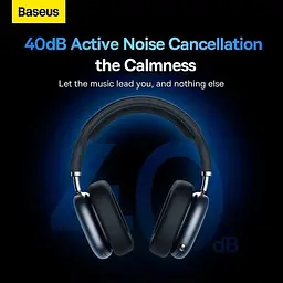 Навушники Baseus Bowie H2 Noise-Cancelling Wireless Headphone (NGTW260013) сірі - мініатюра 9