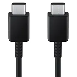 Кабель USB Type-C to Type-C 1 м, 3А, чорний, шнур для швидкої зарядки