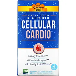 Вітамін В для серця Country Life Cellular Cardio 60 капсул - мініатюра 2