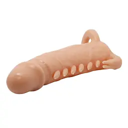 Насадка на пеніс Pretty Love LyBaile Penis Sleeve Emmitt 16 см тілесний - мініатюра 7