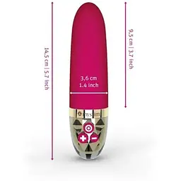 Вібратор Mystim Sleak Freak Pink 8 режимів внутрішня та зовнішня стимуляція - мініатюра 5
