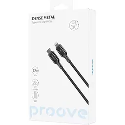 Кабель Proove Dense Metal USB-С to Lightning 27W 1m Black(CCDM27002101) [130316] - мініатюра 5