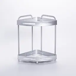 Полиця для ванної кімнати кутова двоярусна Yiwu HP-46-3