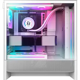 Корпус NZXT H5 Flow RGB White (CC-H52FW-R1) [146837] - мініатюра 2