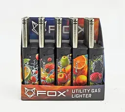 Запальнички побутові Fox Utility Gas Lighter блок 25 шт кухонні - мініатюра 2
