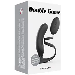 Вібромасажер простати Love To Love Double Game з подвійним ерекційним кільцем і пультом ДУ - мініатюра 4