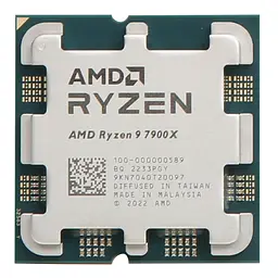 Процесор AMD Ryzen 9 7900X WOF (100-100000589WOF) (Socket AM5, 24T, 5.6 ГГц, Box)