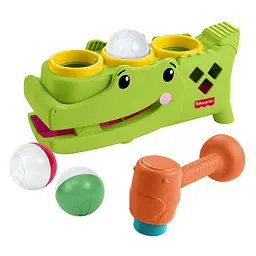 Розвивальна іграшка-сортер Fisher-Price Крокодильчик Катай та стукай (JLB94)