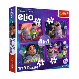 Пазл Trefl Disney Elio Позаземні місії 4 в 1 (35, 48, 54, 70) (5900511346657)