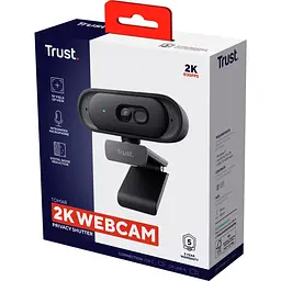 Веб-камера Trust Tomar 2K QHD 30 fps Black (26141_TRUST) - мініатюра 7