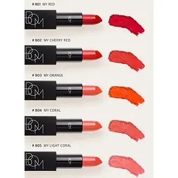 Губна помада Beauty of Majesty BOM My Lipstick #809 My Chili Red 3.5 г - мініатюра 9