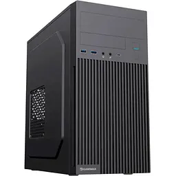 Корпус GameMax MT-321-NP-2U3 чорний, без БЖ, Mini Tower, Micro ATX / Mini ITX, 2хUSB 3.0, 1xType-C, 373x173x353 мм, 0.5 мм, 2.7 кг
