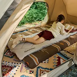 Одномісний спальний мішок Naturehike R350 CNH22SD005 (Біжево-бордовий) - мініатюра 5